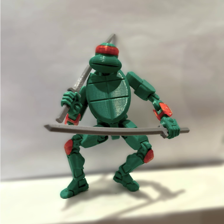 Bonecos Dummy 13 Tartaruga Ninja Articulado Brinquedo Decoraçao - Impressao 3D