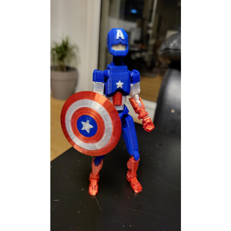 Boneco Dummy 13 Capitão América Brinquedo Articulado Decoração - Impressão 3D