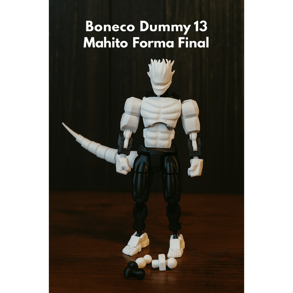 Boneco Dummy 13 Mahito Forma Final Articulado Brinquedo Jujutsu Kaisen - Montado