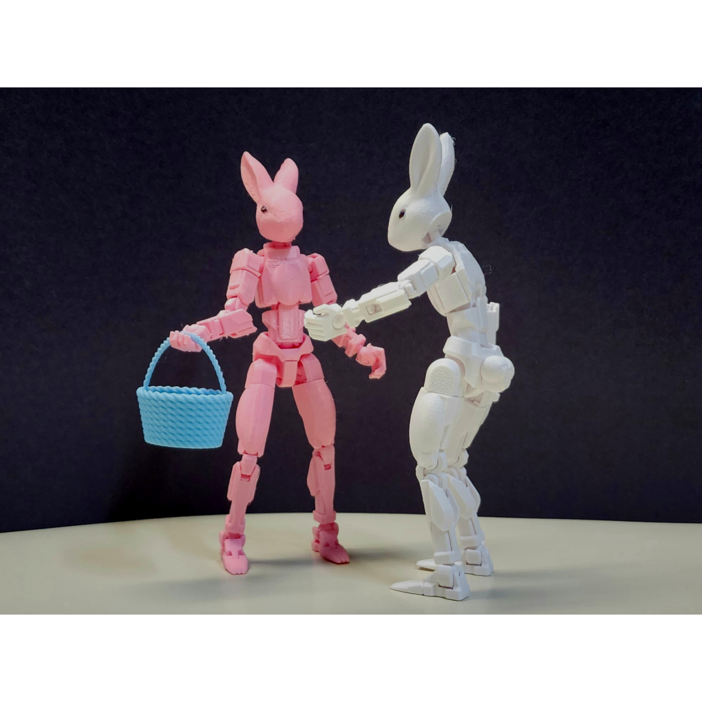 Boneco Dummy 13 de Coelho Articulado Fofo Brinquedo Decoração Entregue Montado - Impressão 3D