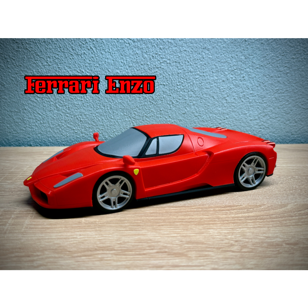 Carro Ferrari Enzo Decoração 25CM Comprimento Ótimo Design e Acabamento Peso 334 Gramas - Impressão 3D