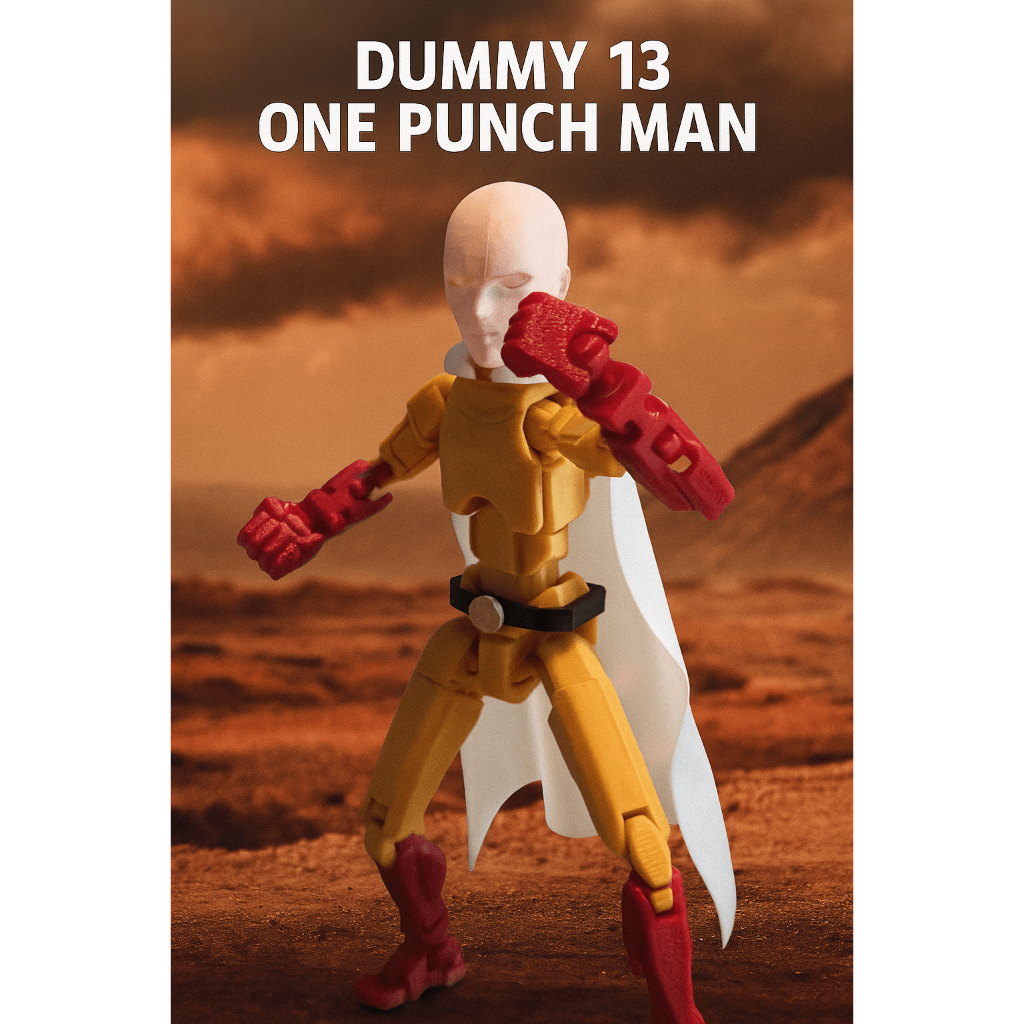 Boneco Dummy 13 One Punch Man Brinquedo Decoração Entregue Montado - Impressão 3D