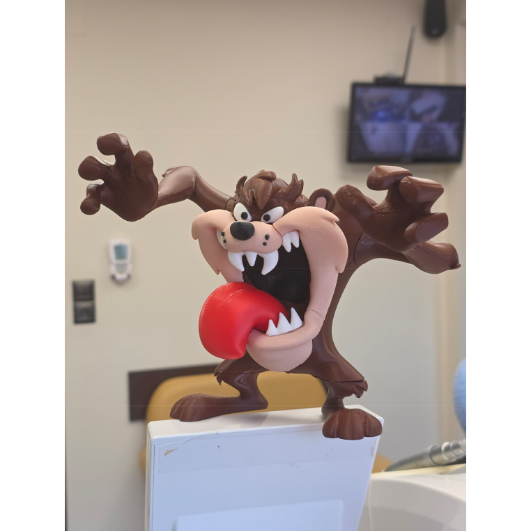 Boneco Taz-Mania Looney Tunes Grande 20CM Decoração Enfeite 248G - Impressão 3D