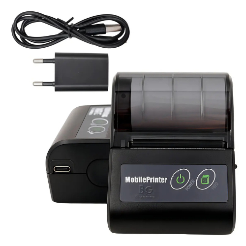 Mini Impressora Térmica Mti-773 58m-bt Preta