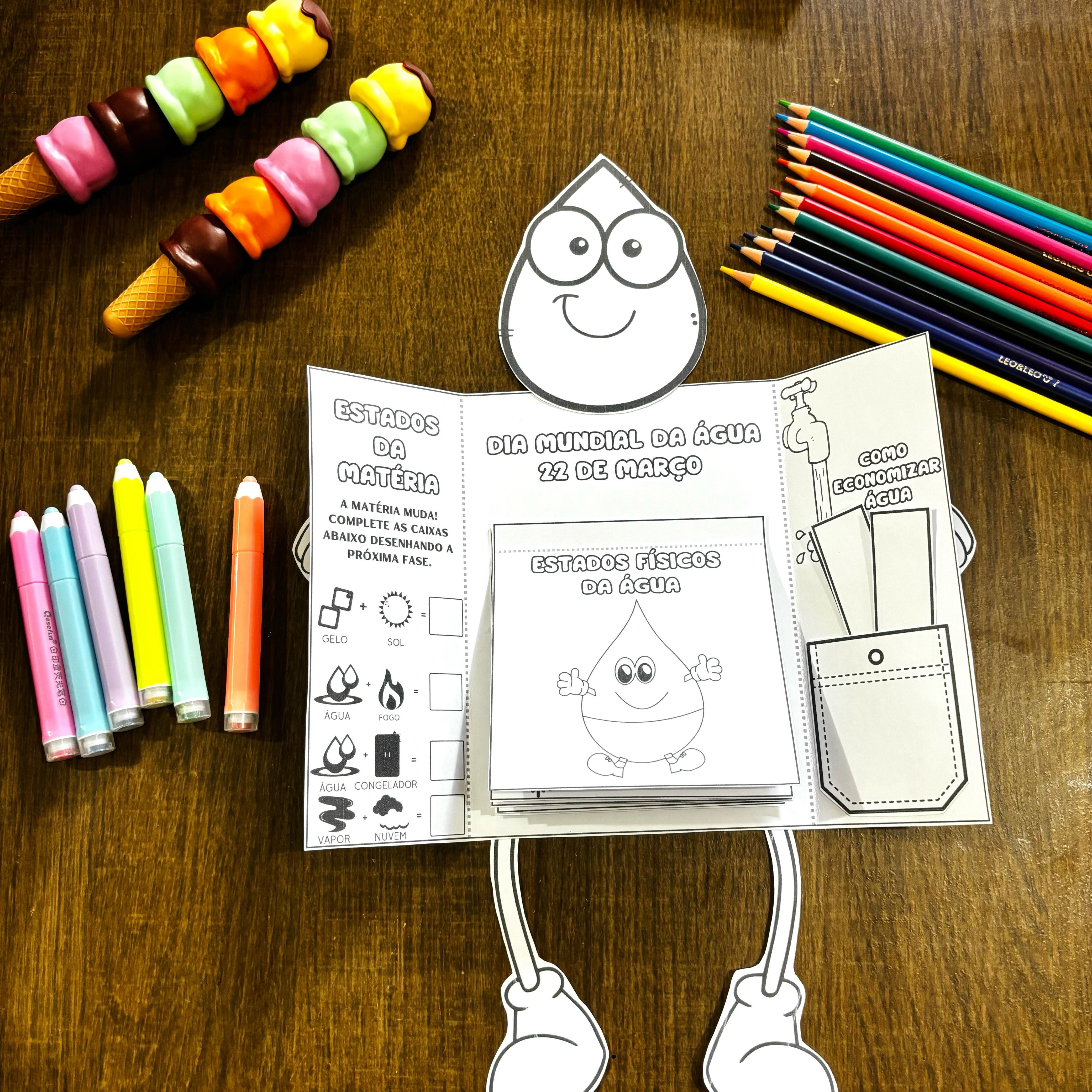 LAPBOOK DIA DA ÁGUA ???? EDUCA ARTE