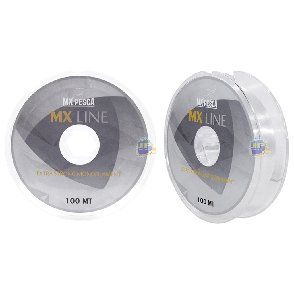 Linha Pesca Monofilamento MX Pesca MX Line Extra Strong Transparente 0.38mm 100m