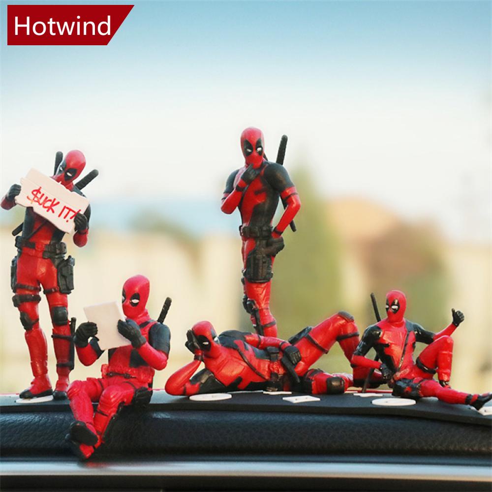 Caráter Frio Deadpool Ação Figura Modelo Ornamento Interior Do Carro Home Anime Fingurine Decoração PVC