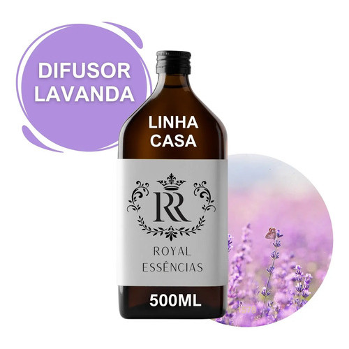 Kit 3 Refil Difusor Perfume P Casa Concentrado Lavanda 500ml