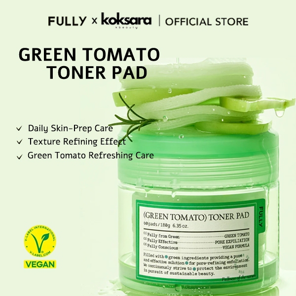 [OFFICIAL] FULLY Green Tomato Toner Pad 60pcs