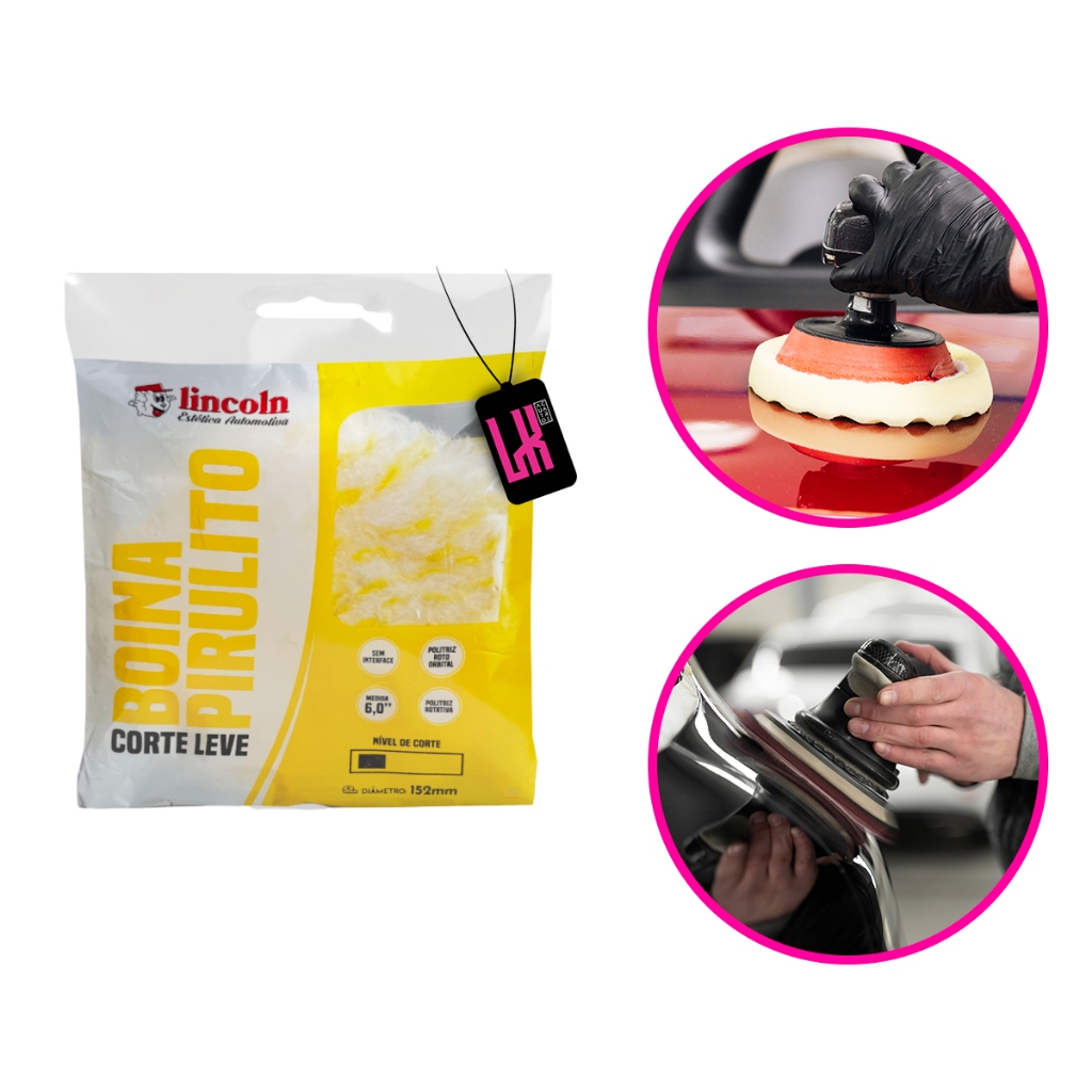 BOINA  6,0 PIRULITO CORTE LEVE (LISTRA AMARELA) SEM INTERFACE LINCOLN