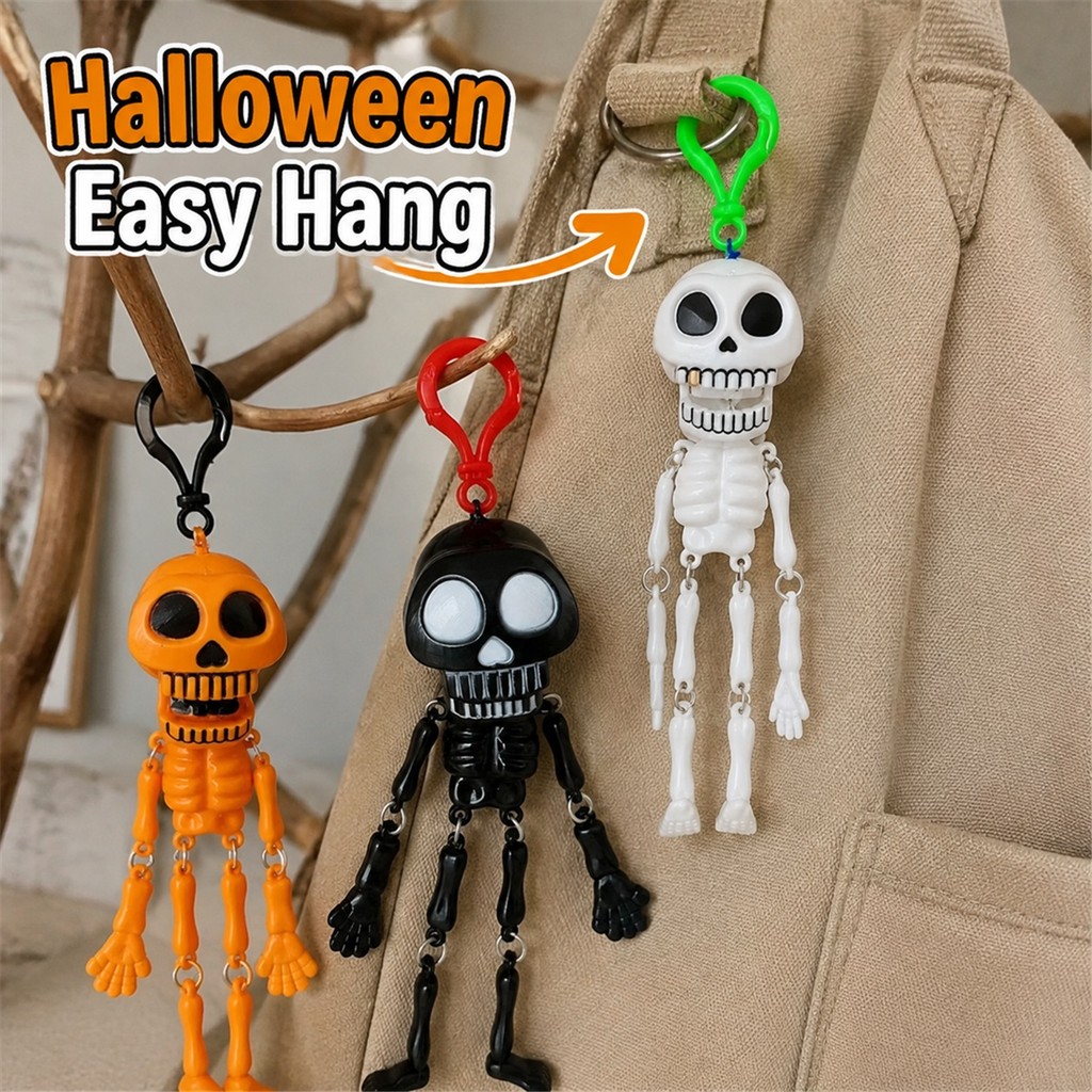 Halloween Pendurado Esqueleto Charme 1PCS Puxar Corda Pingente Para Decoração De Festa