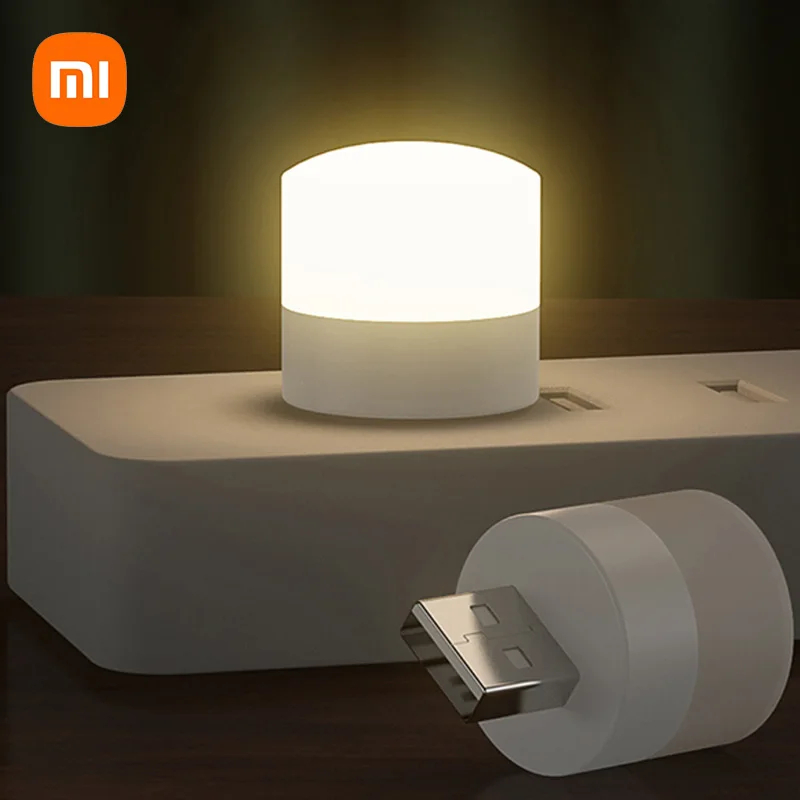 Luz noturna portátil USB 5V LED Reading Lamp, Branca /Amarela, 1 uni.