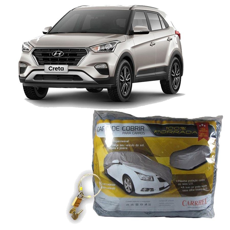 Capa Protetora Hyundai Creta até 2021 com cadeado (G283)