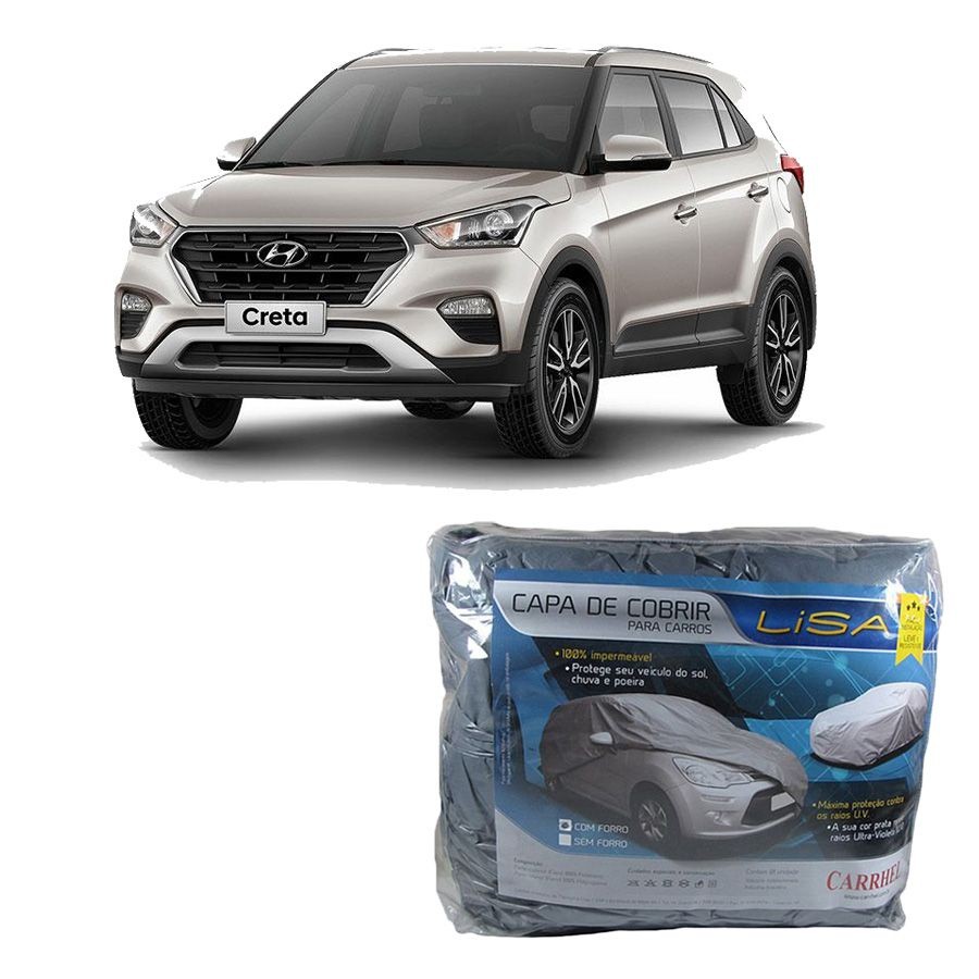 Capa Protetora Hyundai Creta até 2021 Forrada Impermeável (G297)