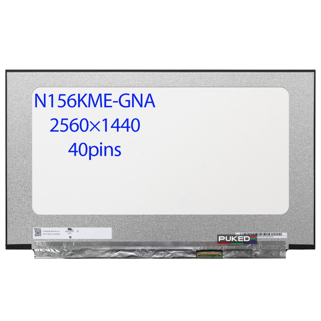 Nova Tela LCD Para Laptop De 15.6 Polegadas 2K 165Hz N156KME-GNA fit NE156QHM-NY1 NY5 100 % DCI-P3 QHD 2560x1440 40 Pino