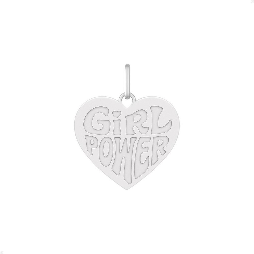 Pingente Prata 925 Girl Power Design Premium