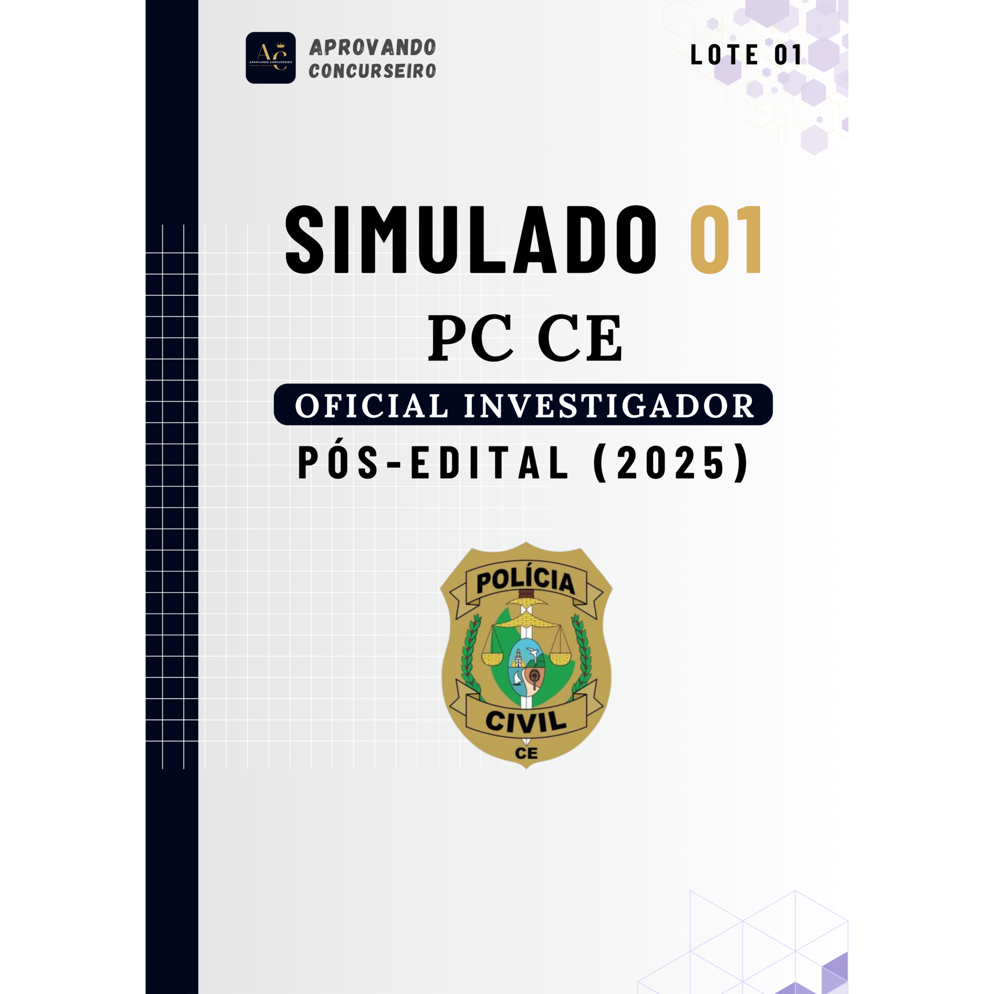 07 Simulados Comentados PC CE - Oficial Investigador (Pós edital 2025)
