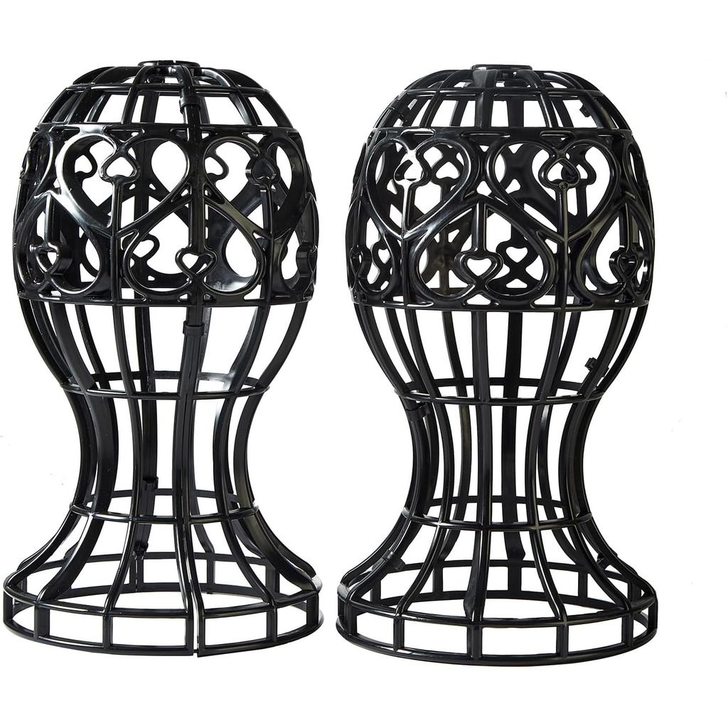 MoyRetty 2 Pack Wig Stand, Plastic Head-Shaped Cutout Design, suitable to hold large Human Hair Pre Plucked wig stand fo