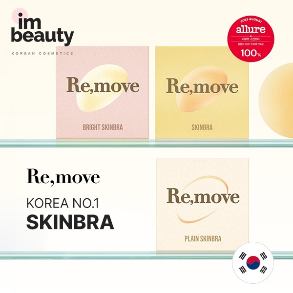 [Re , move] Conjunto De 3 Tipos De Sutiã De Pele Lisa (Neutro/Brilhante/Liso-6cm , 8cm , 10cm)