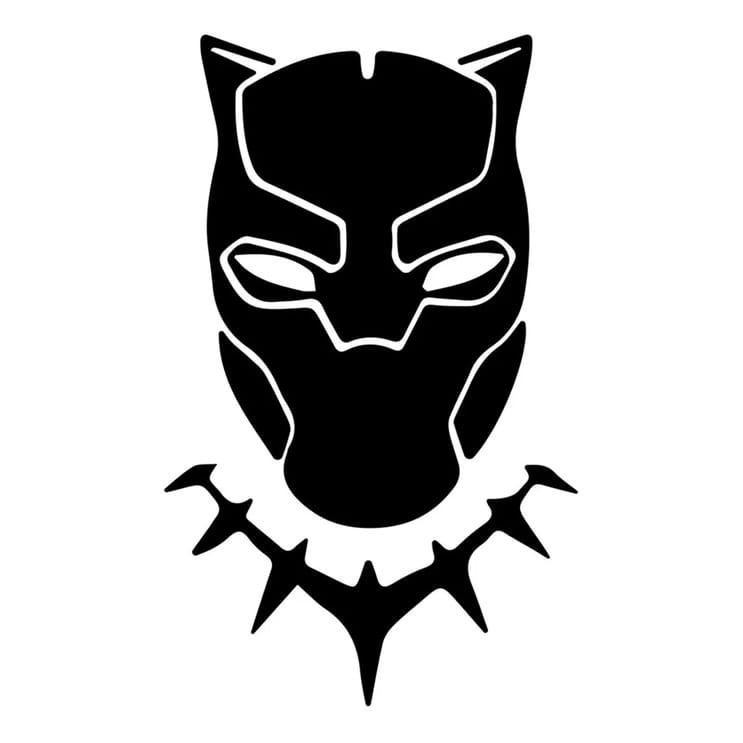 Adesivo Pantera Negra Black Panther Wakand4 Forever Exclusivo p/ Carro Moto Capô Vidro - Vinyl Premium AD1090 SF484DF4E8