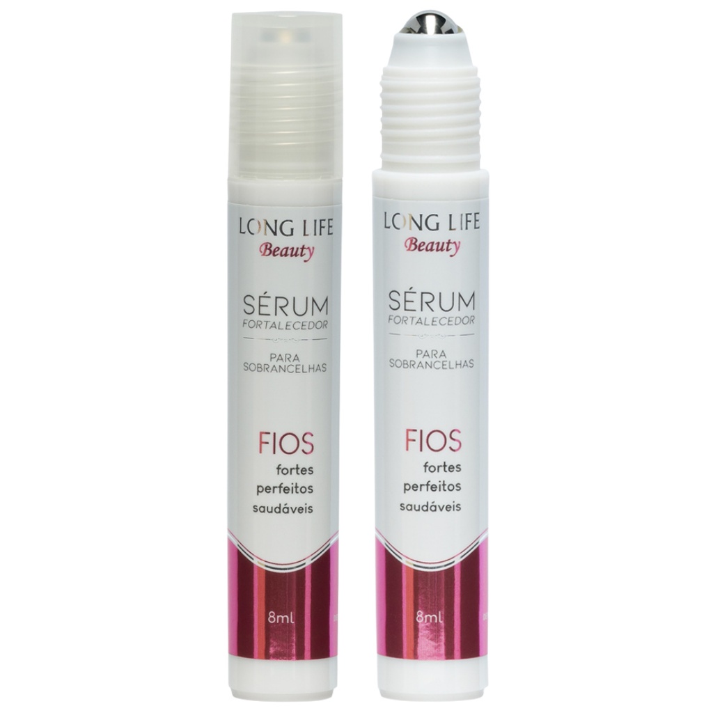 Sérum Fortalecedor das sobrancelhas 8ml (2 unid) Hidrata e auxilia o crescimento dos fios Long Life