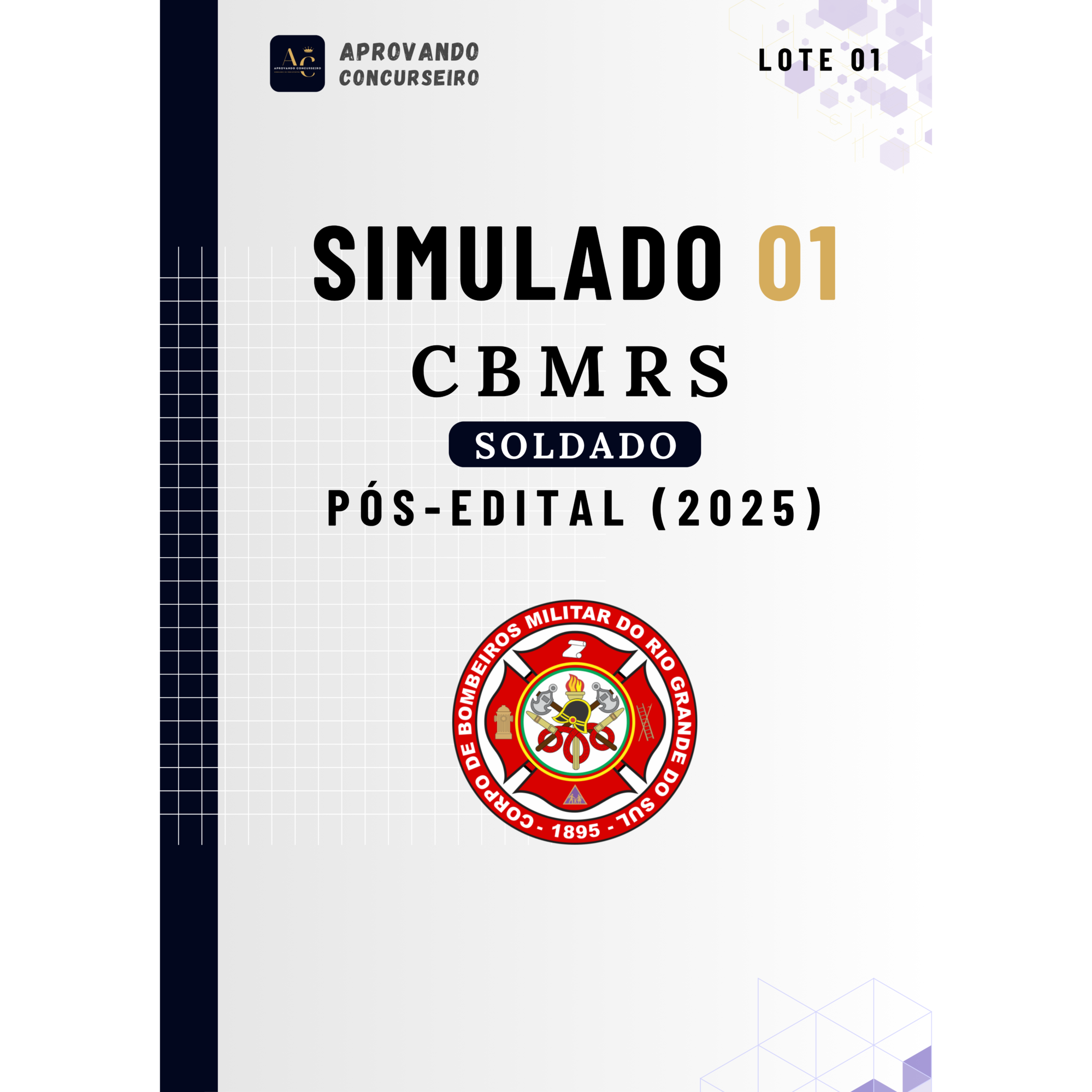 05 Simulados Comentados CBMRS - Soldado (Pós edital 2025)
