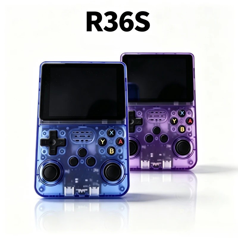 R36S Pocket Retro Handheld Game Player Com Sistema Operacional Linux , Display IPS Integrado De 3.5 Polegadas , Console