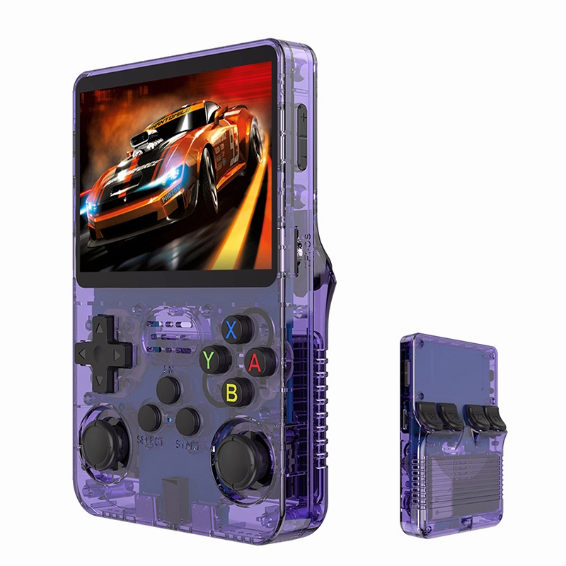 R36S Retro Handheld Game Console Linux Sistema 3.5 Polegada IPS Tela Portátil Pocket Video Player 64GB 15000 Jogos Kid