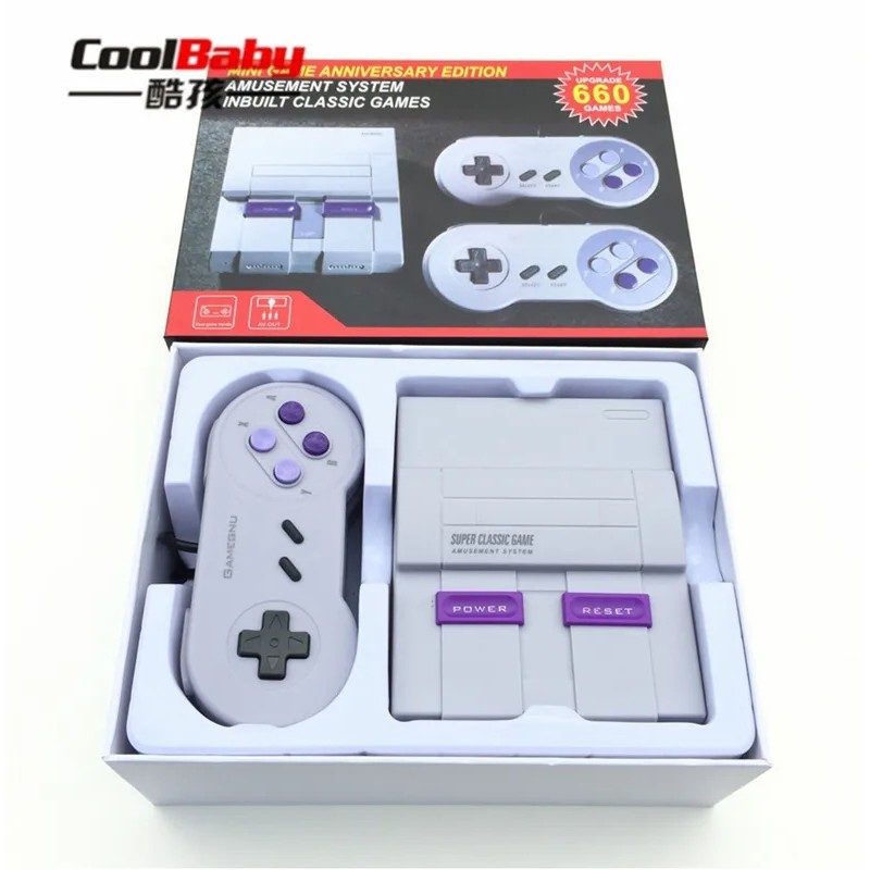 Retro Super Clássico Jogo Mini TV 8 Bits Família Console De Videogame Embutido 660 Jogos Handheld Jogador Presente Navio