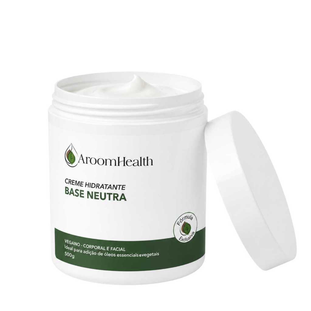 Fórmula exclusiva - Creme base neutro vegano - 500 g Aroom Health * Exclusivo site.