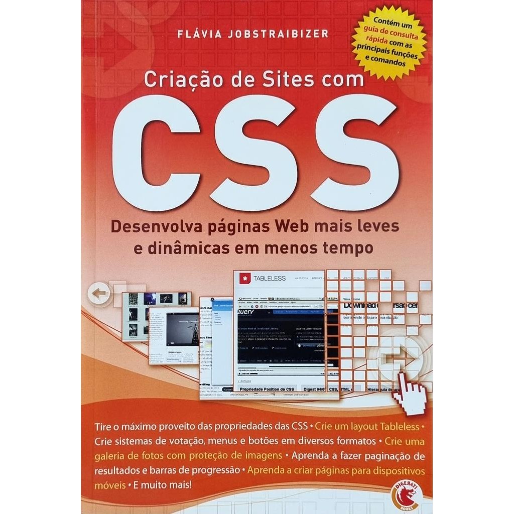 Livro: Criação de Sites com CSS Autor: Flávia Jobstraibizer (Novo, Lacrado)