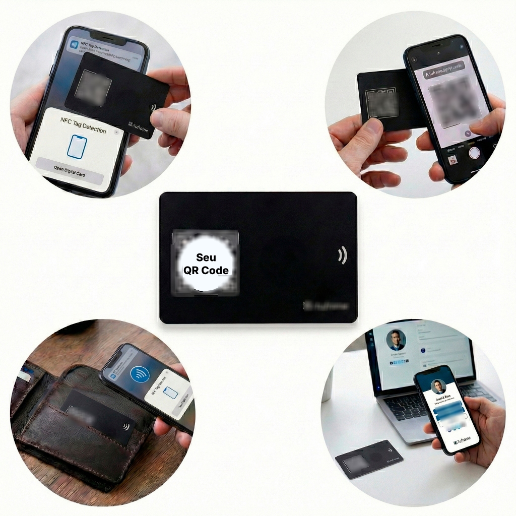 Cartão de Visitas Digital NFC - TuFrame Profissional - Sem Mensalidade + Mini Site