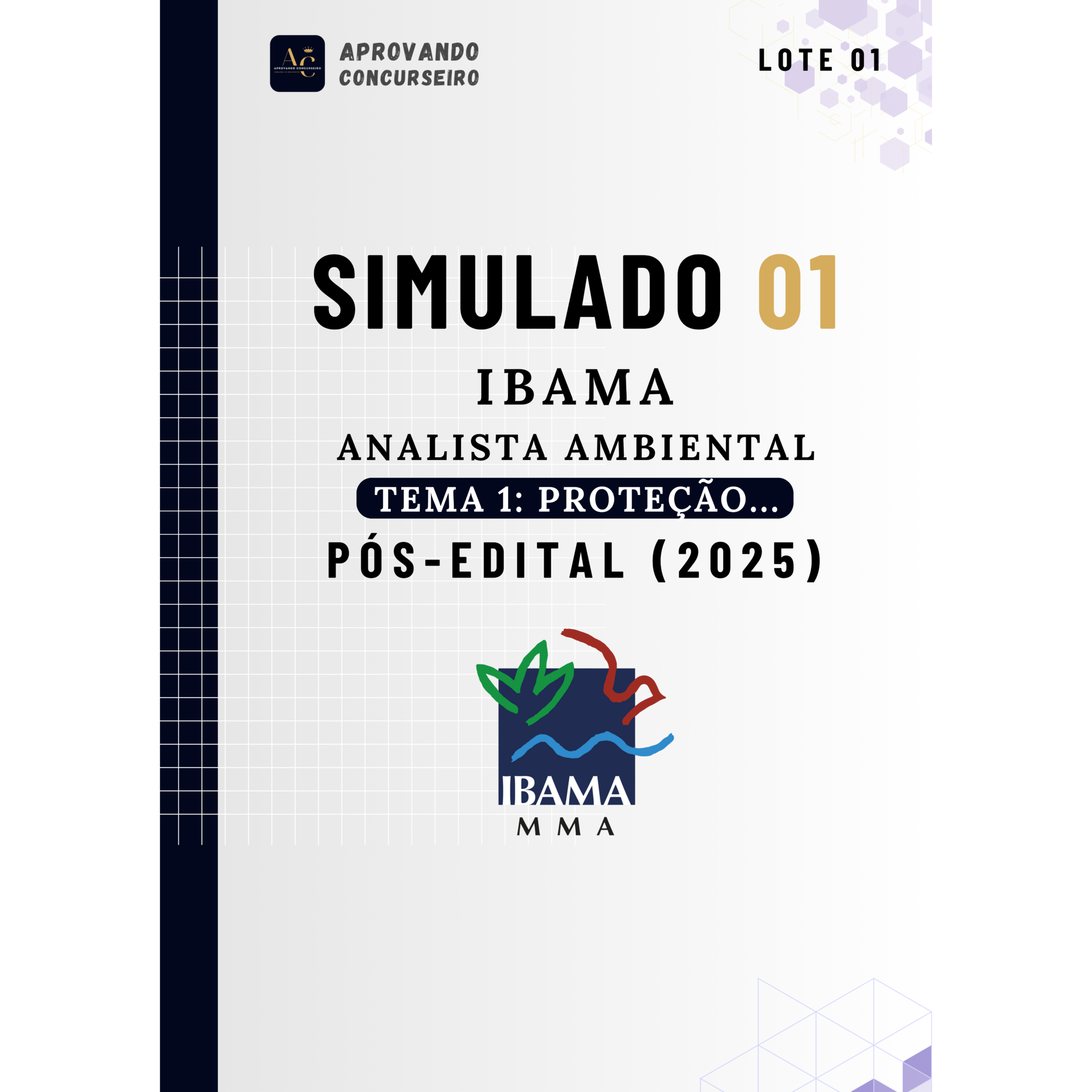 05 Simulados Comentados IBAMA - Analista Ambiental - Tema 1 (Pós edital 2025)