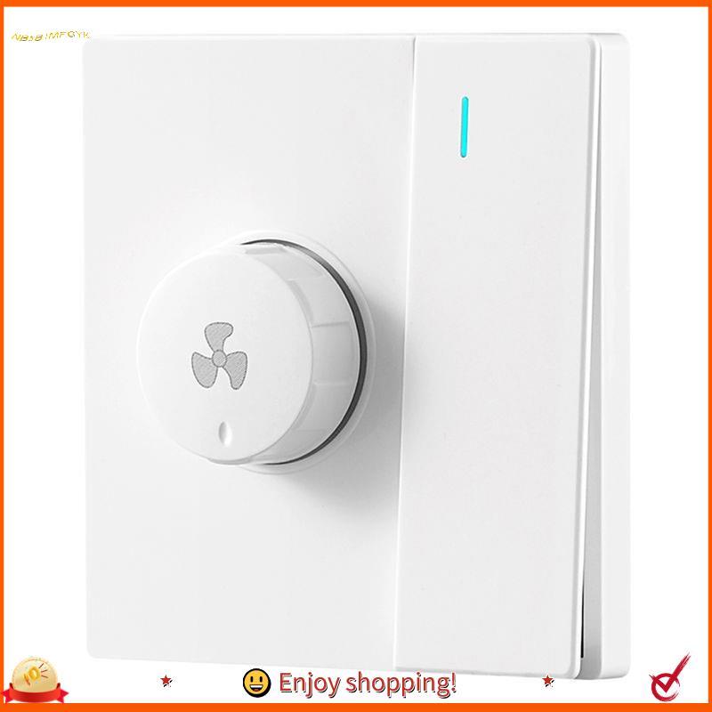 Ypdchuanhai0300w 1Gang Switch Panel 86 Tipo Ventilador Elétrico De Teto Regulador De Velocidade Contínua Branco