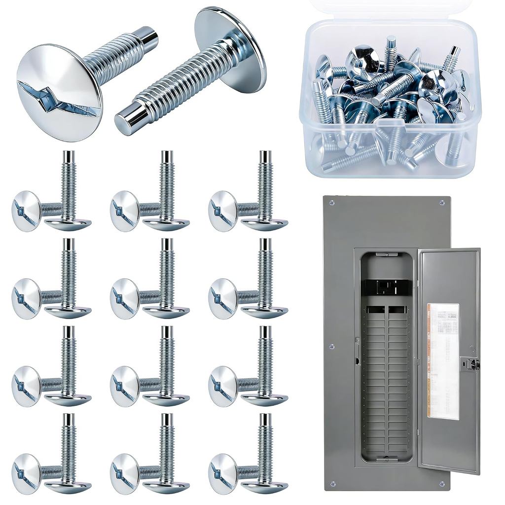 26 Pcs Load Center Cover Replacement Screws, Load Center Panel Screws Compatible with S106 and ECTS2, Zinc Electrical Pa