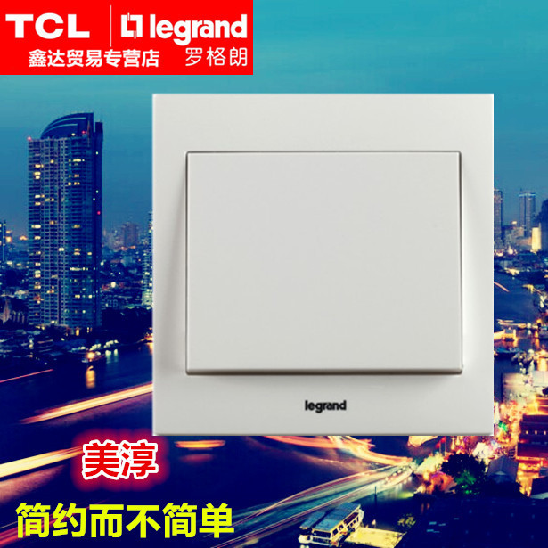 TCL Roglan Switch Socket Panel Chun Engineering Series 10A Interruptor de controle único de uma posição