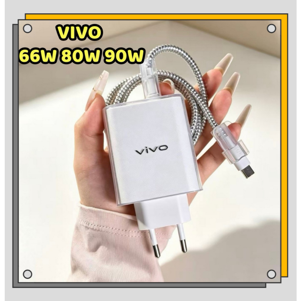 Protetor De Carregador VIVO Transparente Adequado Para Oficial 66W 80W 90W