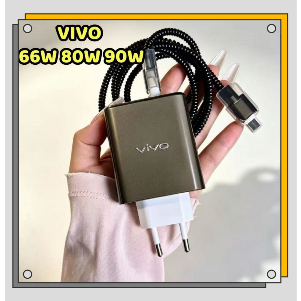 Protetor De Carregador VIVO Preto Adequado Para Oficial 66W 80W 90W