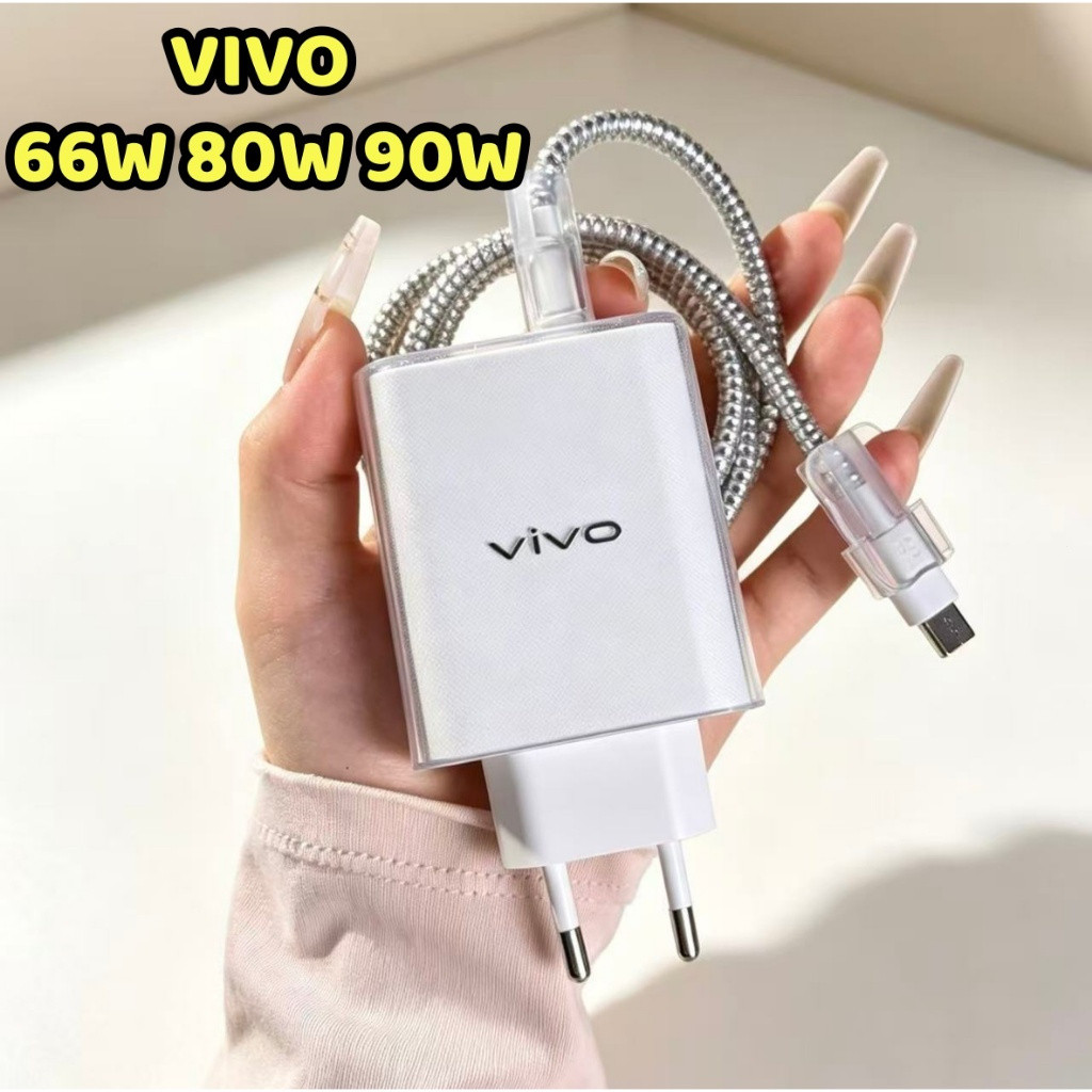 Protetor De Carregador VIVO Transparente Adequado Para Oficial 66W 80W 90W