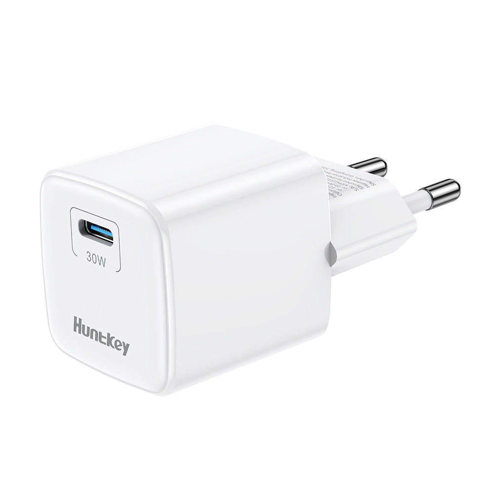 Carregador Usb C Huntkey G30 Pro Gan Máx. 30W Branco