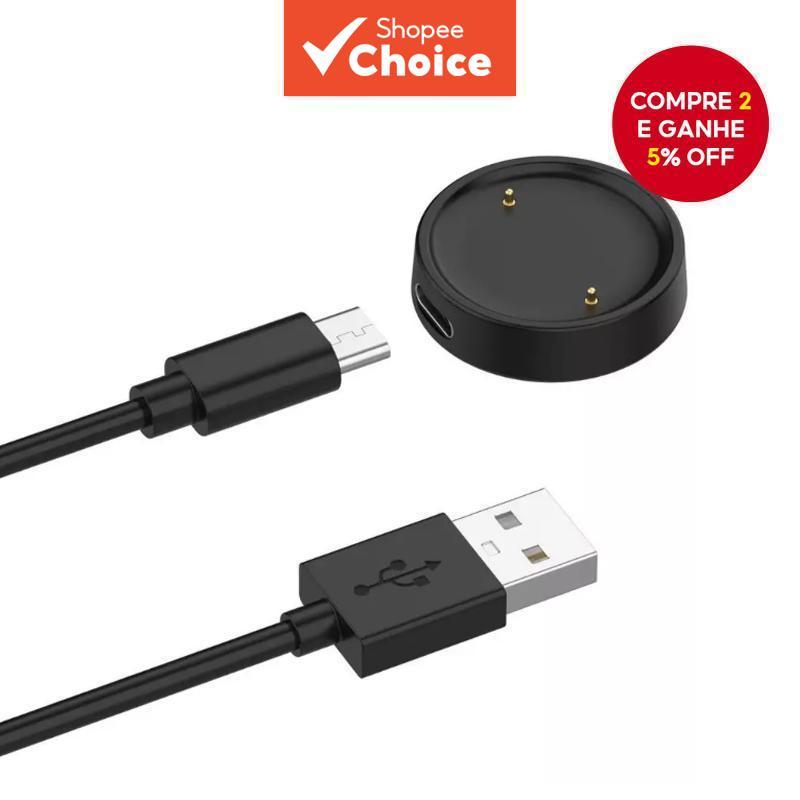 Carregador para Amazfit Bip 6 / Active 2 / GTS 3 & 4 / Cheetah Pro / T Rex 2 & Ultra / GTR 3 4 Estação de carregamento