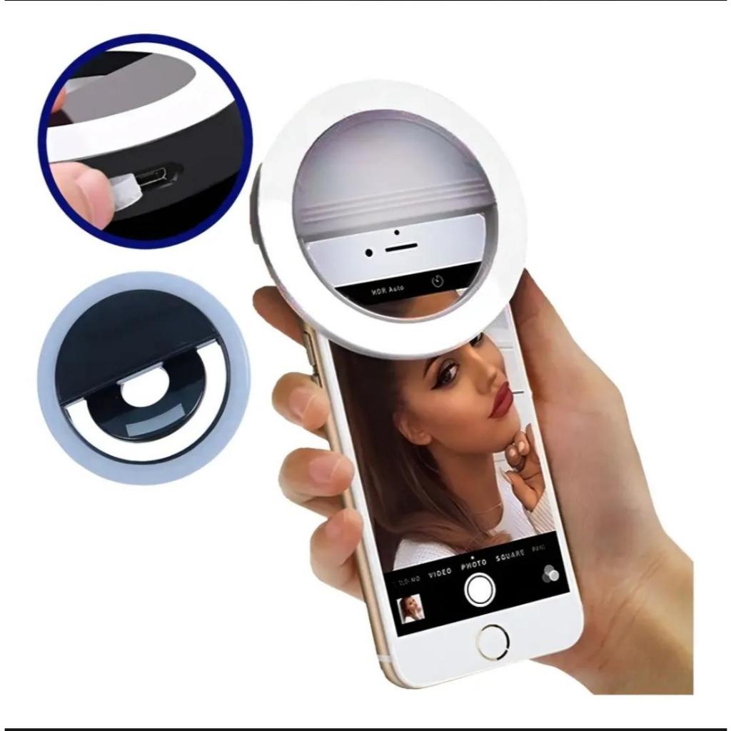 Mini Luz de Selfie 30 LEDS Right Light para Celular/ Tablet/ Notebook com CLIP Flash Universal