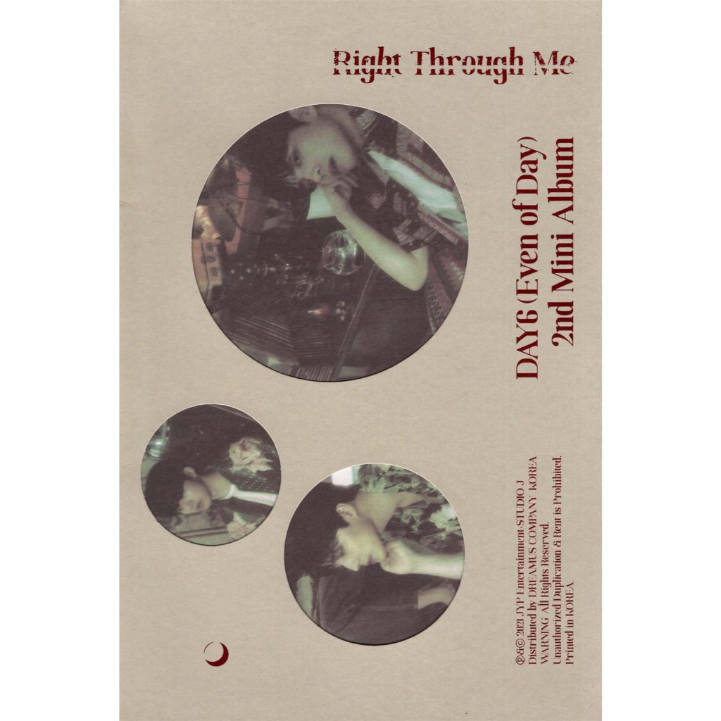Day6 (Mesmo Do Dia)-Right Through Me (2o Mini-Álbum Com 2 Cartões Fotográficos)