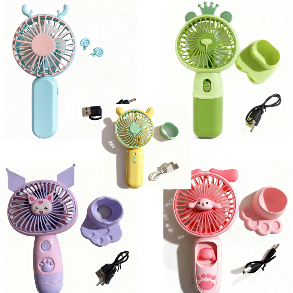 Mini Ventilador Portátil Recarregável | Mini Fan com Cabo USB | Compacto e Silencioso