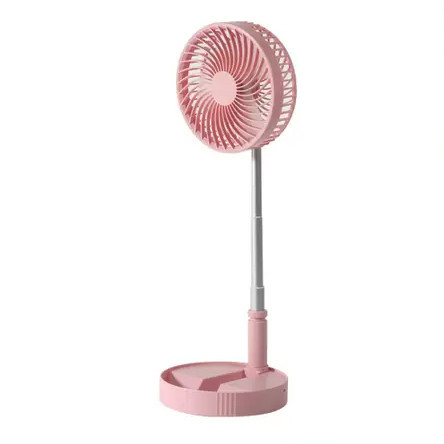 Ventilador Portátil Dobrável  Velocidades Recarregável USB Retrátil Mesa Coluna Forte Silencioso mini fan