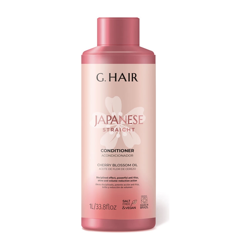 Condicionador G.Hair Inoar Japanese Straight 1L – Efeito Liso Japonês Hidratação Brilho e Disciplina