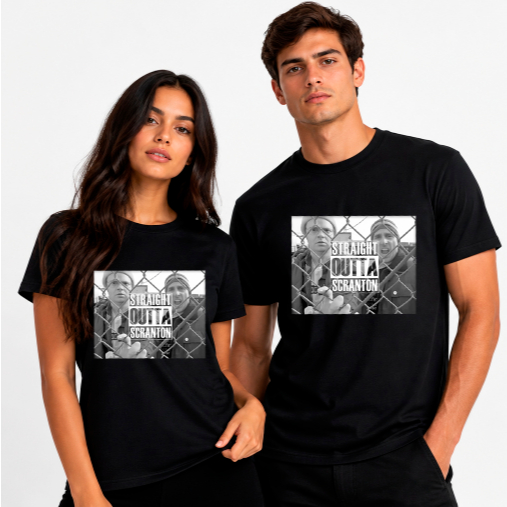 Camiseta The Office Straight Outta Scranton Unissex