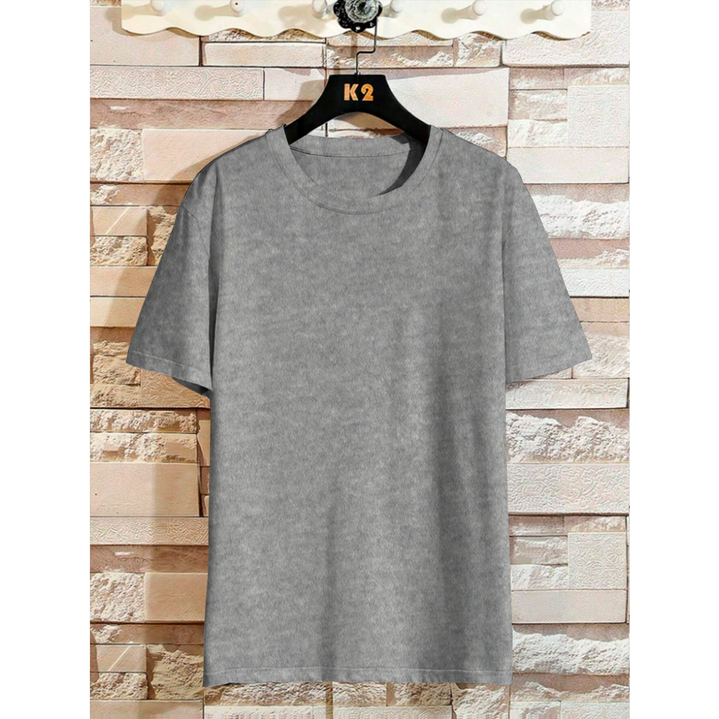Blusa Old School Plus Size Masculina Básica Simples Camisa Sem Estampa Leve T Shirt Street Wear Fas