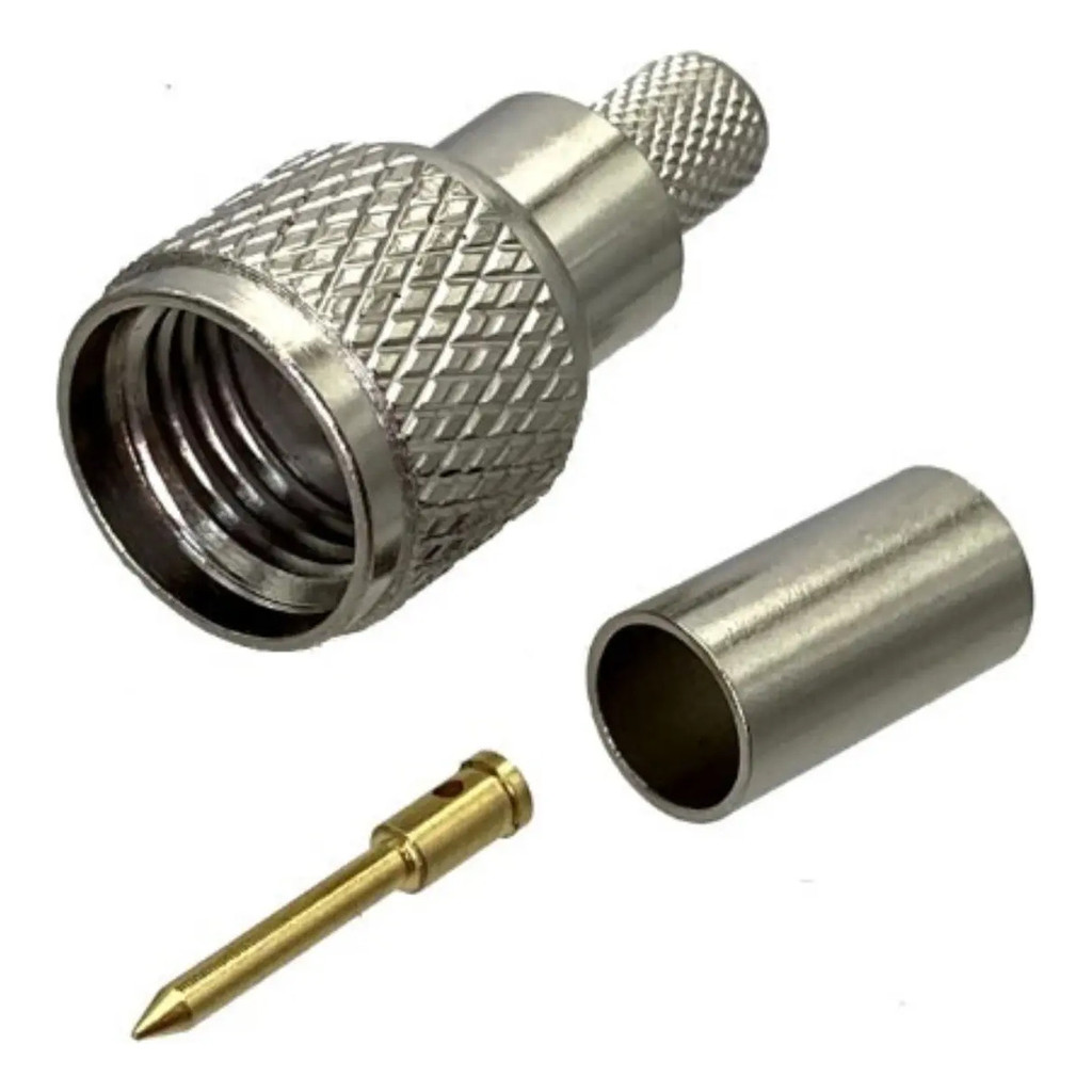 Kit 10 Conector Mini Uhf Macho Crimp Pino Souto 300