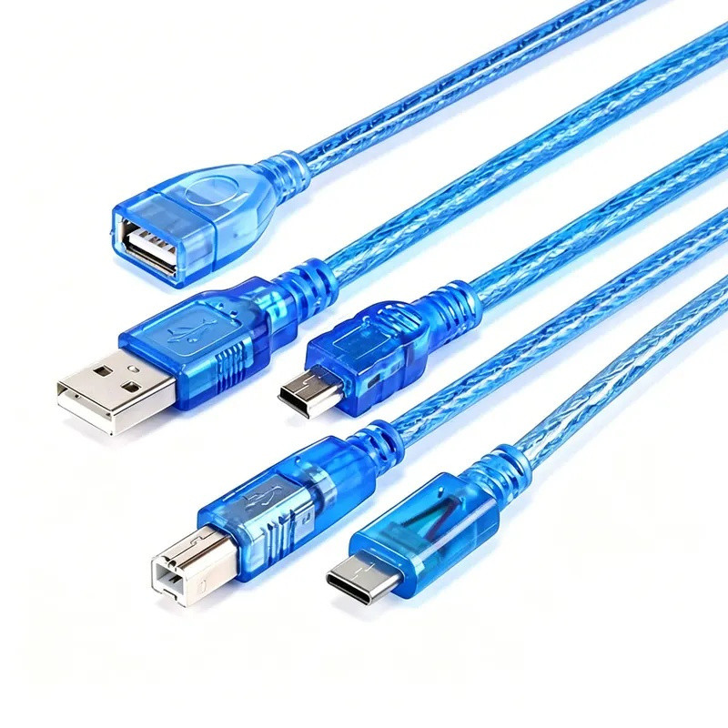 Cabo De Dados USB Tipo-C Micro Mini Para-B 0.3m 1m Cobre Puro Blindado Arduino Uno R3 Nano MEGA 2560 Scanner De Impresso